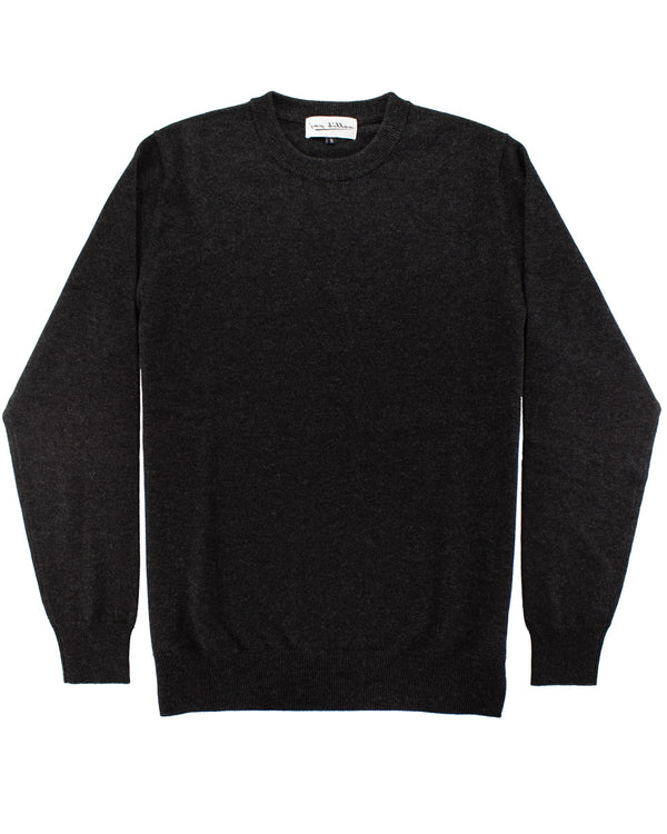 Marlon Merino Cashmere Knit - Charcoal